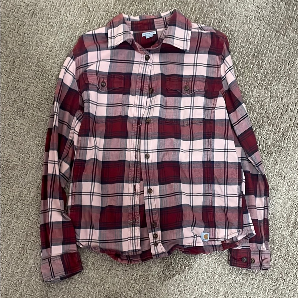 Carhartt Women’s  Red Plaid Shirt